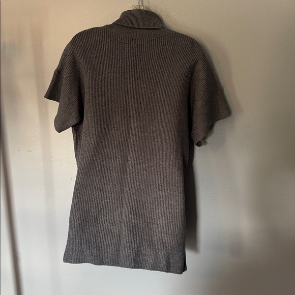Banana Republic charcoal gray turtleneck tunic sweater * sz MED - Picture 4 of 11